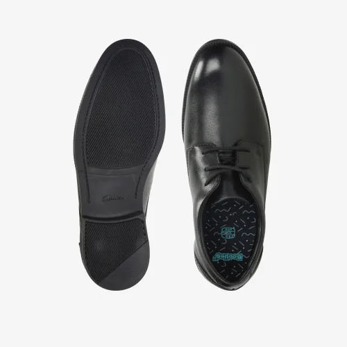 Clarks School Rufus Edge Youth Black Leather Standard - 4 Image 6
