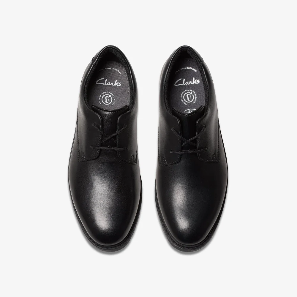 Clarks School Scala Loop Youth Black Leather Wide - 4.5 Image 6