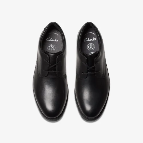 Clarks School Scala Loop Youth Black Leather Wide - 4.5 Image 6