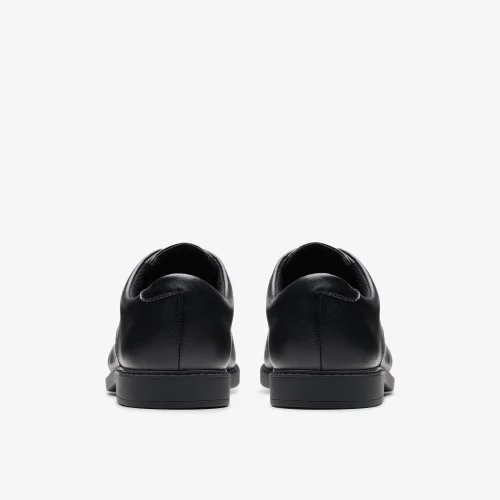 Clarks School Scala Loop Youth Black Leather Wide - 4.5 Image 5