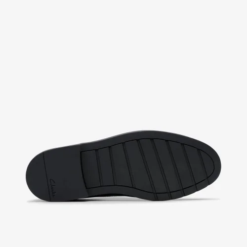 Clarks School Scala Loop Youth Black Leather Wide - 4.5 Image 3