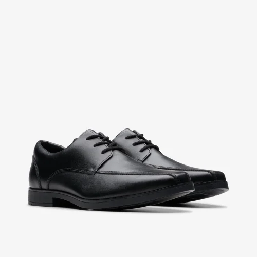 Clarks School Scala Step Youth Black Leather Wide - 5 Image 4