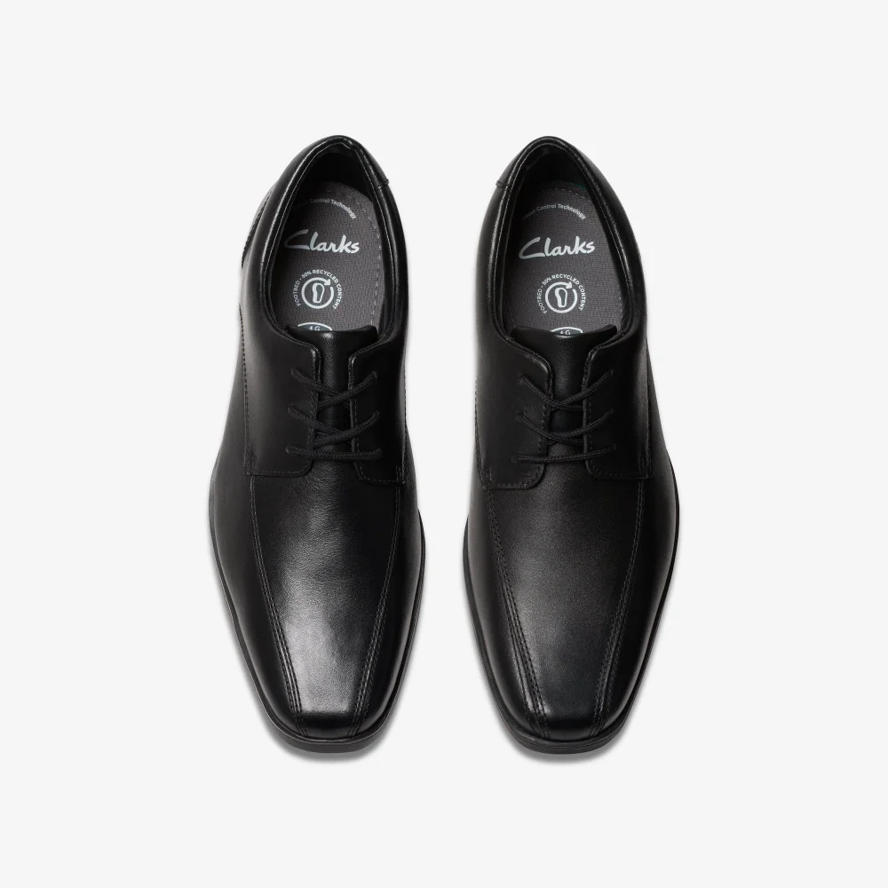 Clarks School Scala Step Youth Black Leather Wide - 5 Image 6