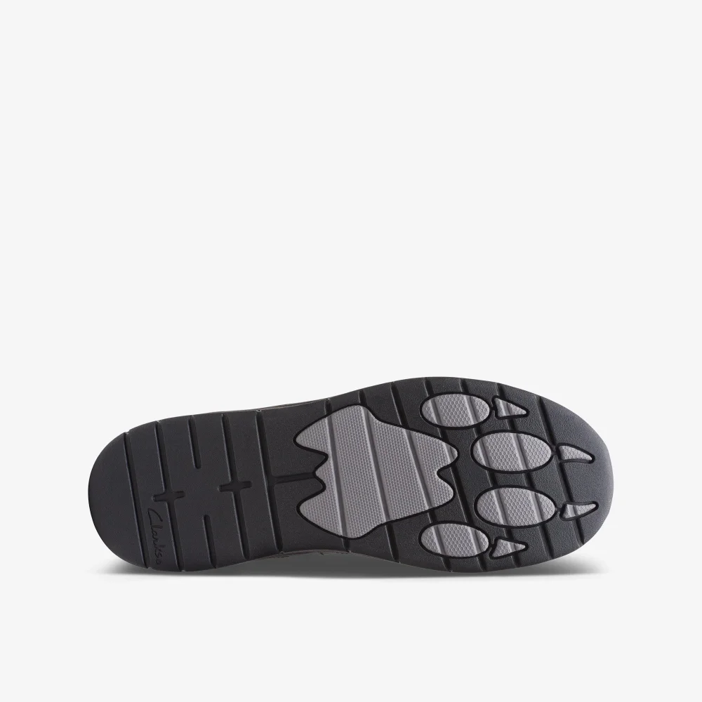 Clarks School Boys Black Clowder Sprint Older Leather Extra Wide - 2 Image 3