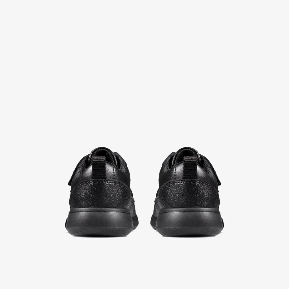 Clarks School Scape Flare Toddler Black Leather Standard - 7.5 Infants Image 5