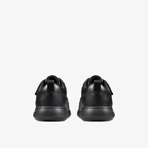 Clarks School Scape Flare Toddler Black Leather Standard - 7.5 Infants Image 5