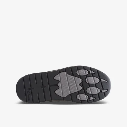 Clarks School Clowder Sprint Kid Black Leather Wide - 7.5 Infants Image 3