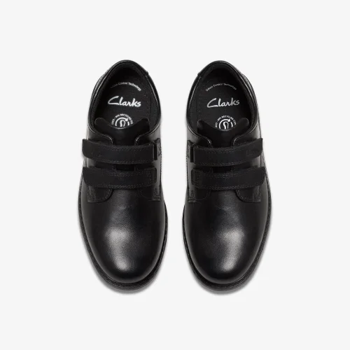 Clarks School Scala Pace Older Black Leather Standard - 1 Image 6