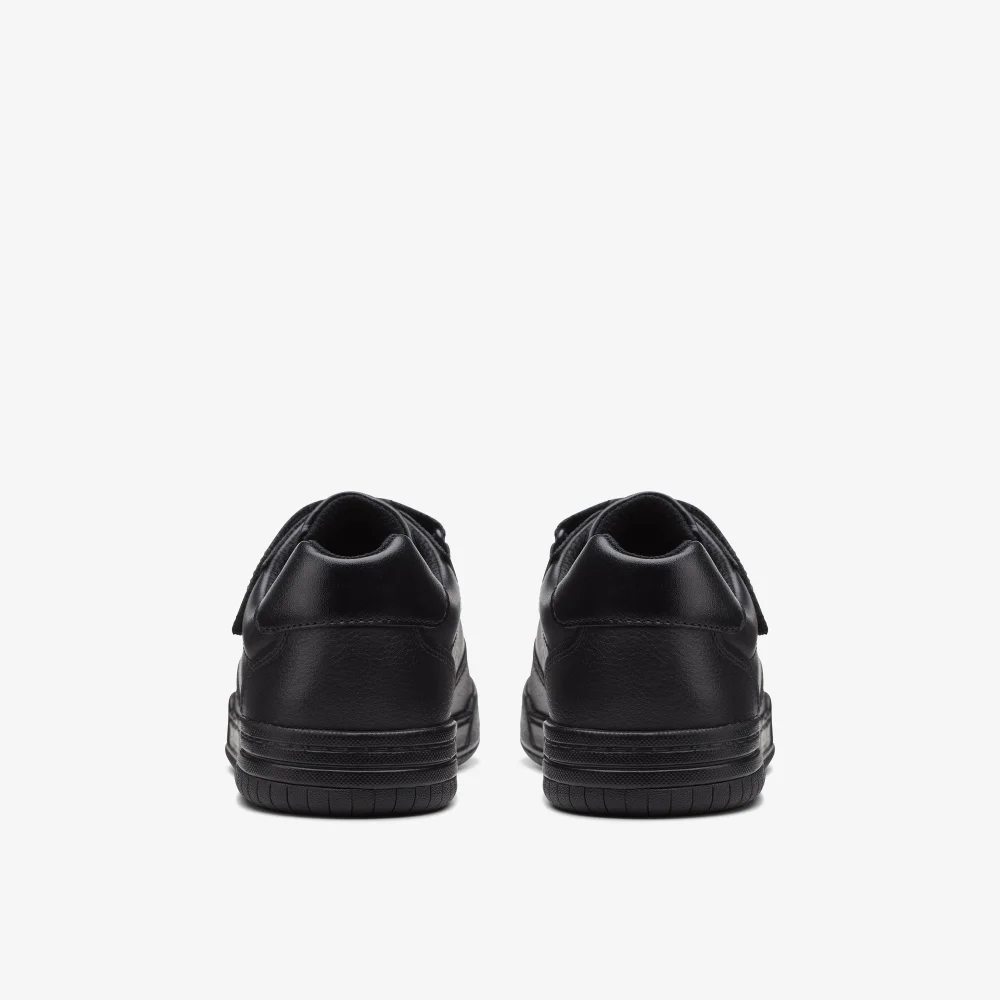 Clarks School Fawn Lay Older Black Leather Extra Wide - 1 Image 4