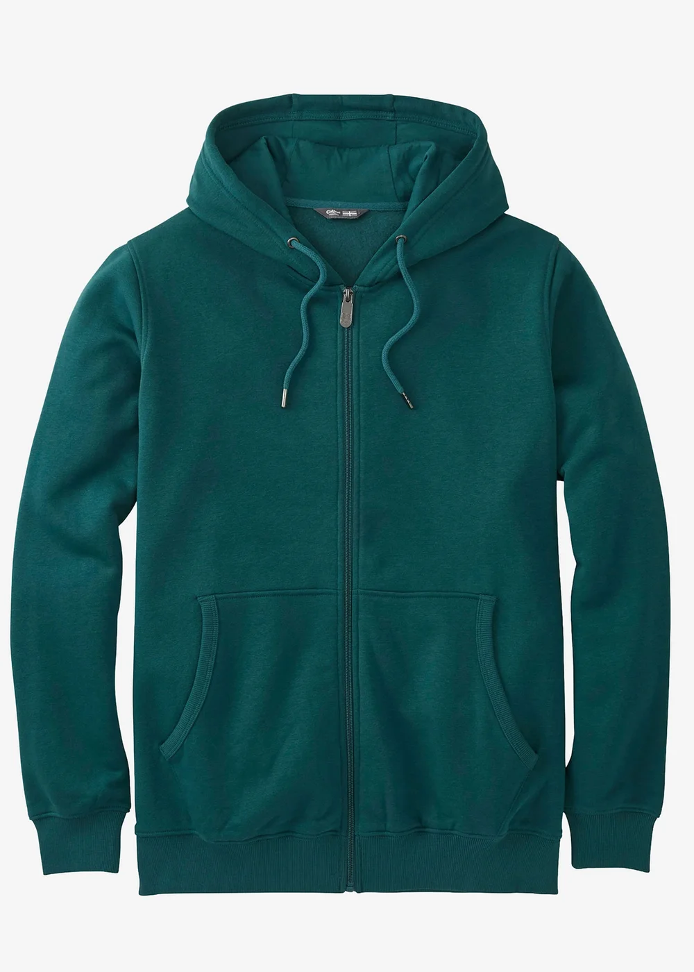 Cotton Traders Dark Teal Hooded Zip Through Sweat Top - 4XL Image 4