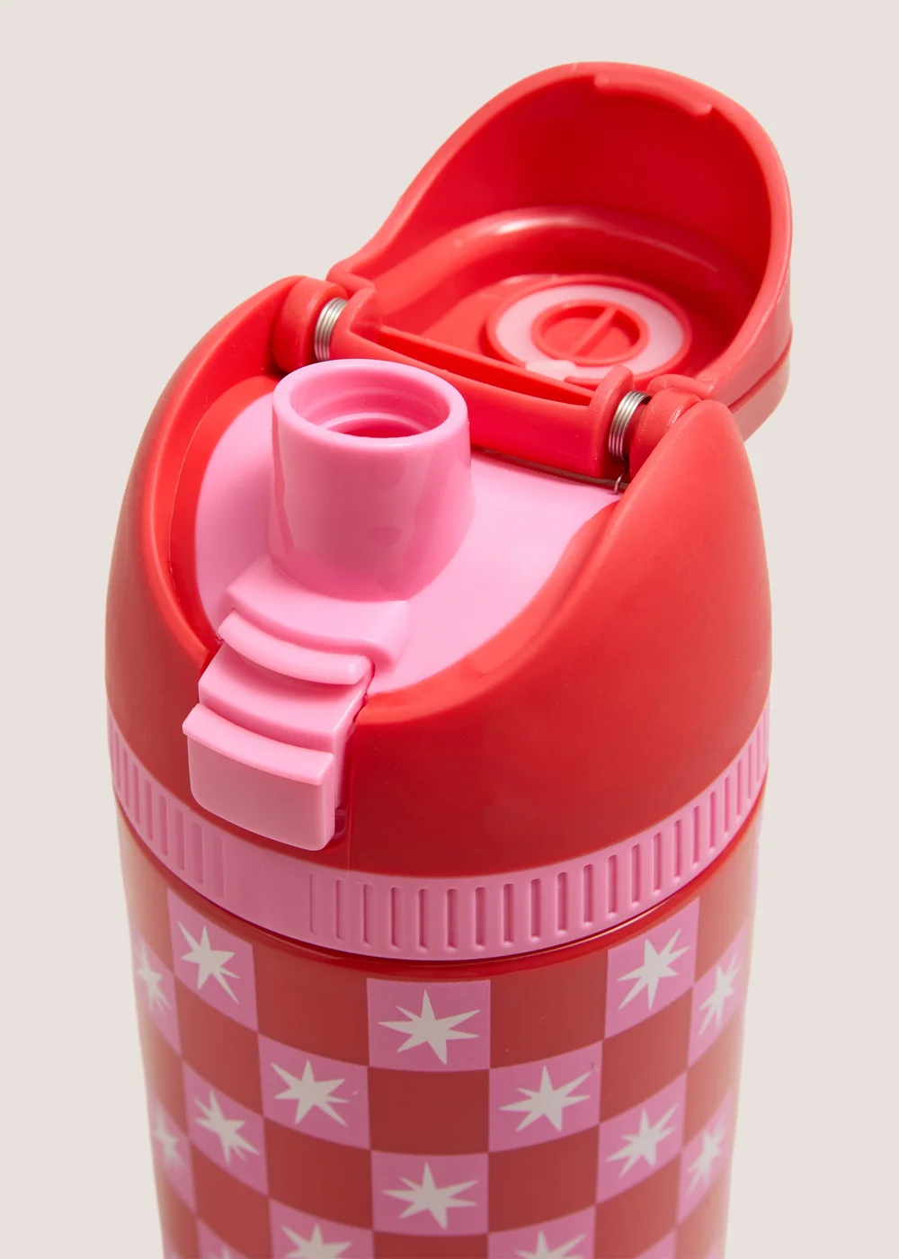 Pink & Red Star Water Bottle Image 2