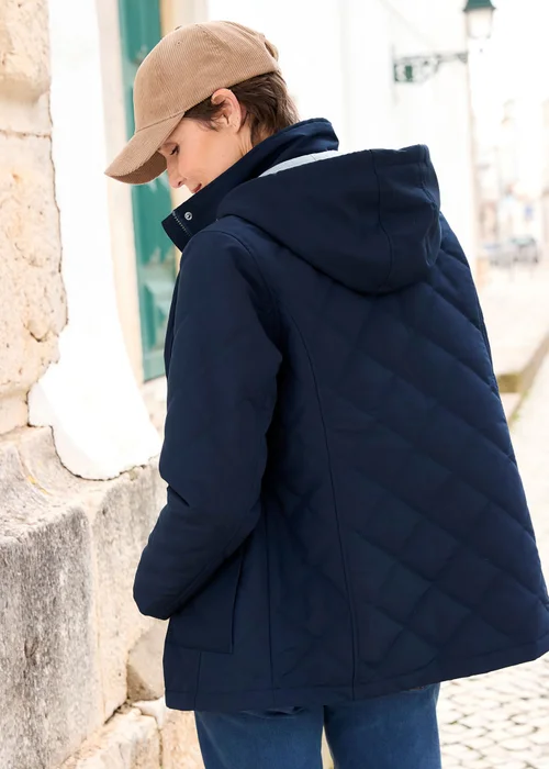 Cotton Traders Navy Showerproof Padded Jacket - 14 Image 3