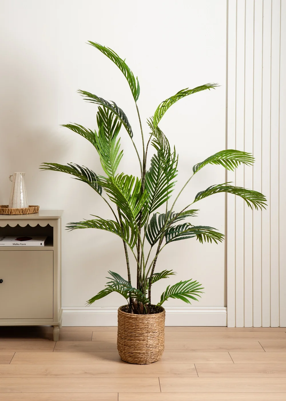 Scottish Everlastings Real Touch Pearl Palm Tree 180cm - One Size Image 1