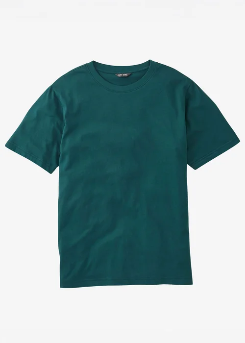 Cotton Traders Dark Teal Crew Neck T-Shirt - XS Image 4