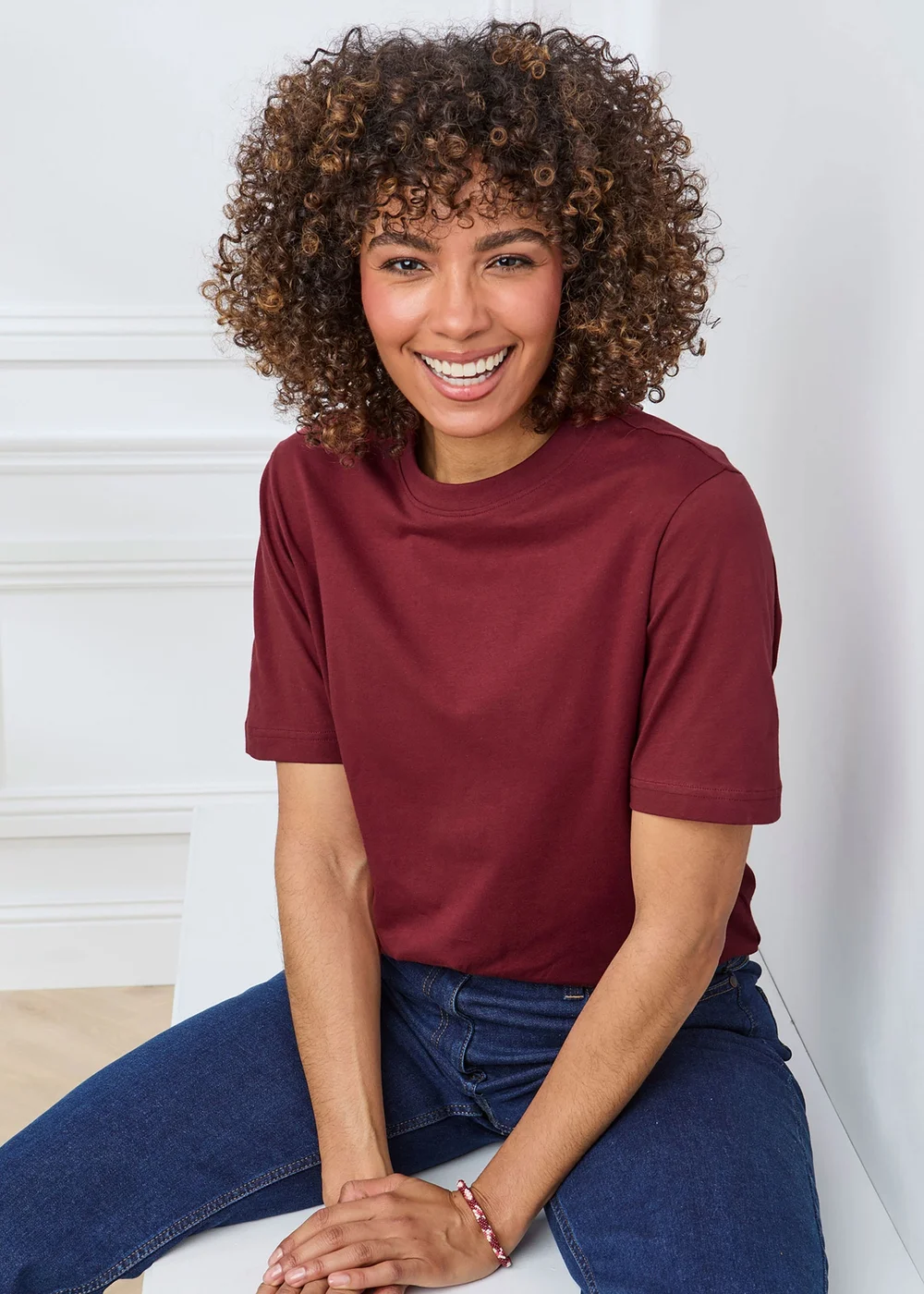Cotton Traders Ruby Crew Neck T-Shirt - XS Image 1