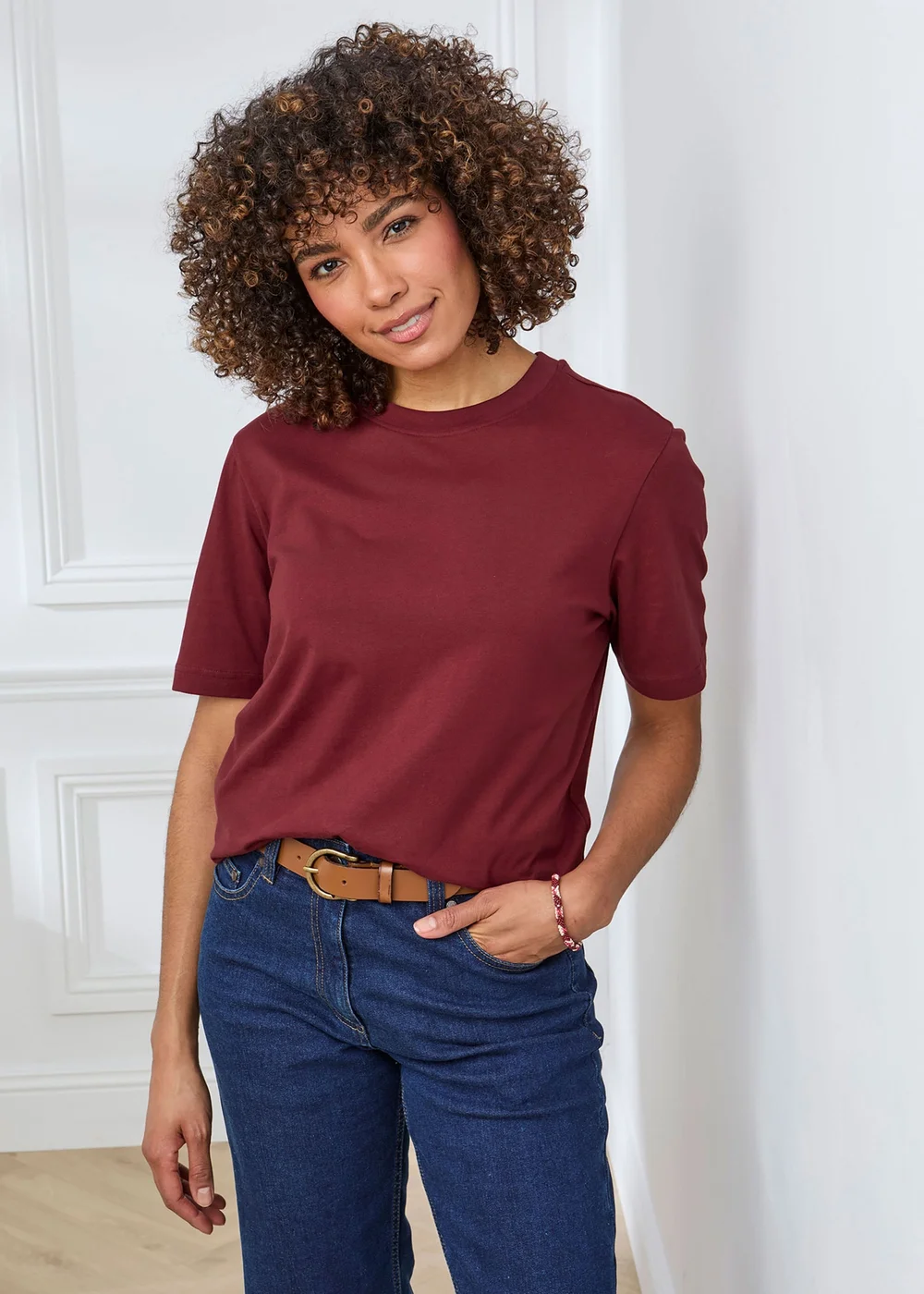 Cotton Traders Ruby Crew Neck T-Shirt - XS Image 2