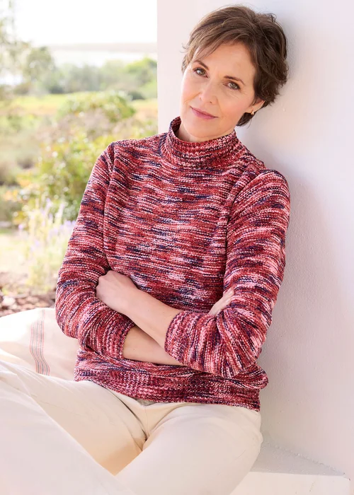 Cotton Traders Rose Chenille Tunic Jumper - 22 Image 1