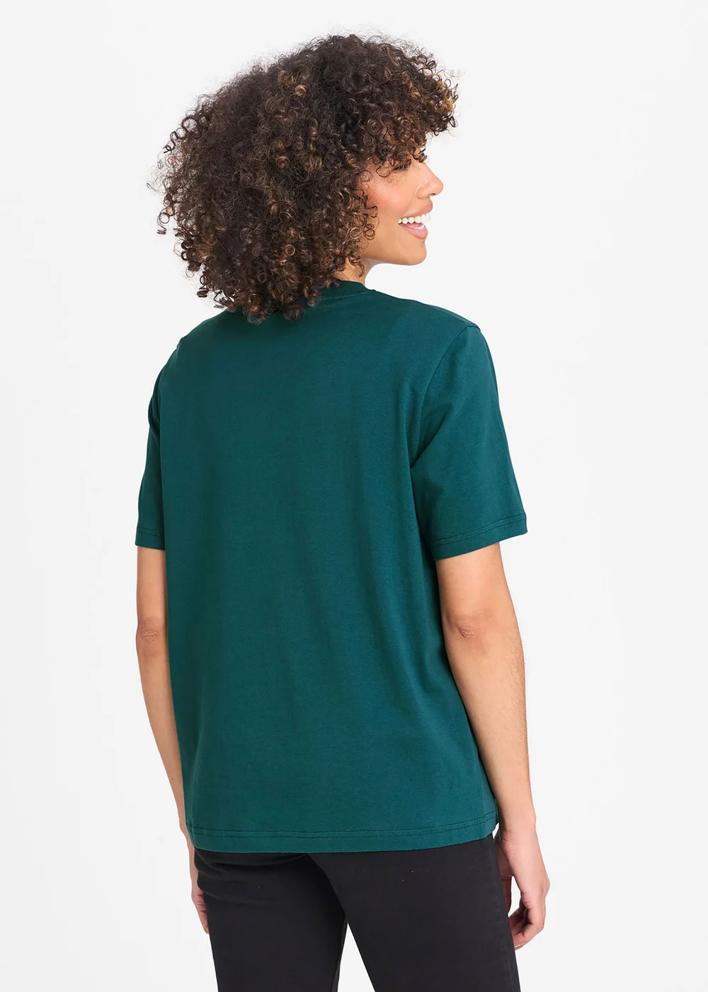 Cotton Traders Dark Teal V Neck T-Shirt - 5XL Image 2