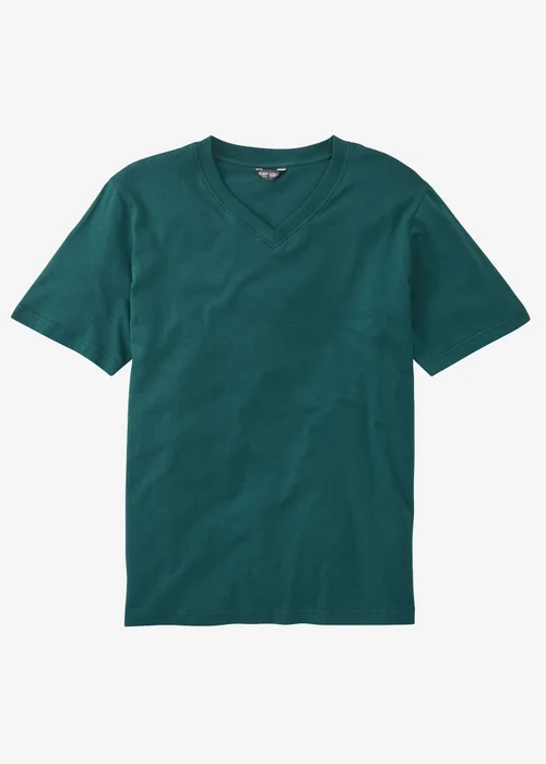 Cotton Traders Dark Teal V Neck T-Shirt - 5XL Image 4