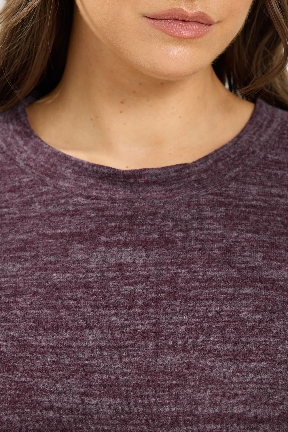 Yours Curve Purple Soft Touch Long Sleeve Jumper - 26-28 Image 4