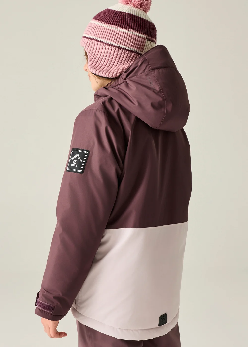 Dare 2b Aubergine Wing It Waterproof Jacket (3-13 years) - 5-6 Yrs Image 3