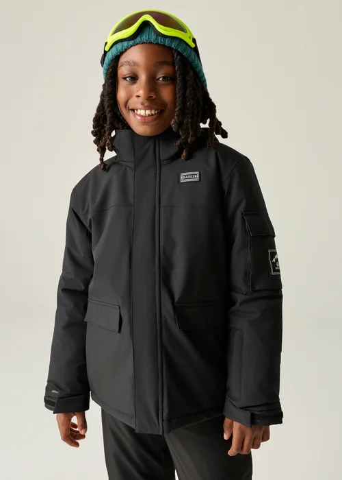 Dare 2b Black Shredder II Waterproof Jacket (3-13 years) - 11-12 Yrs Image 4