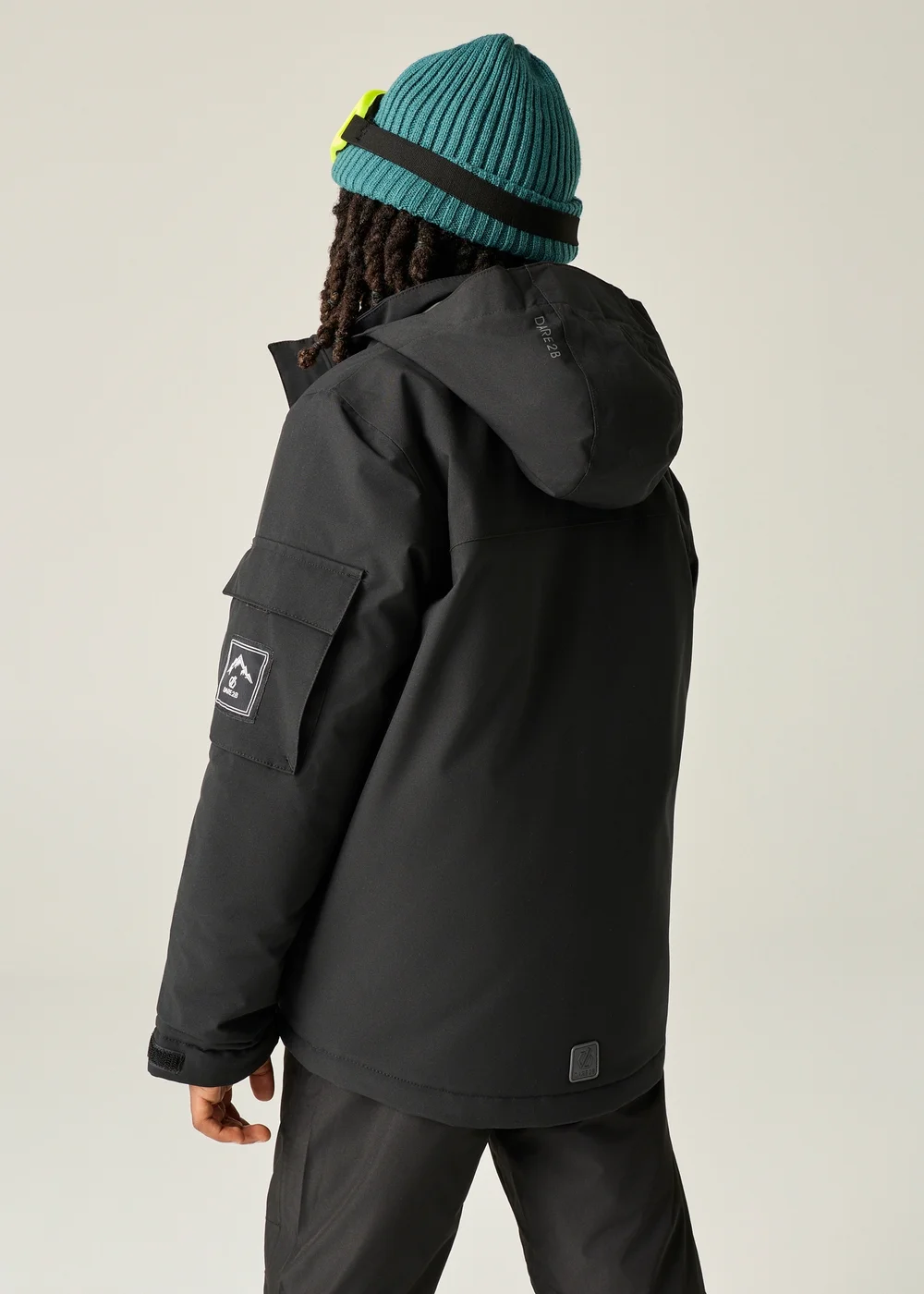 Dare 2b Black Shredder II Waterproof Jacket (3-13 years) - 11-12 Yrs Image 3