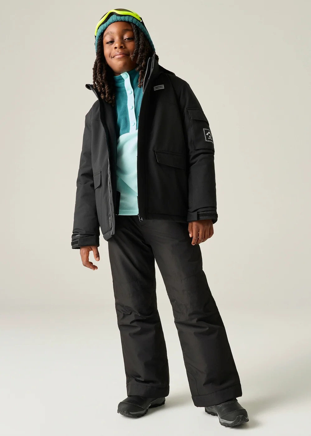 Dare 2b Black Shredder II Waterproof Jacket (3-13 years) - 11-12 Yrs Image 2
