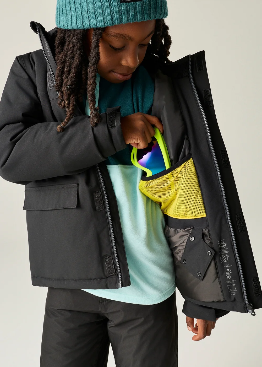 Dare 2b Black Shredder II Waterproof Jacket (3-13 years) - 11-12 Yrs Image 6