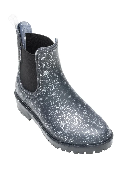 Regatta Black Harriet II Junior Waterproof Welly (Younger 7 - Older 5) - 12 Infants Image 4