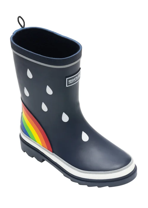 Regatta Navy Mudplay III Waterproof Welly (Younger 7 - Older 5) - 10 Infants Image 4