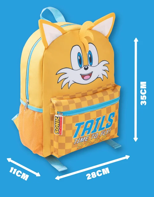 Vanilla Underground Sonic the Hedgehog Unisex Kids Yellow Tails Backpack (One Size) - One Size Adjustable Image 6