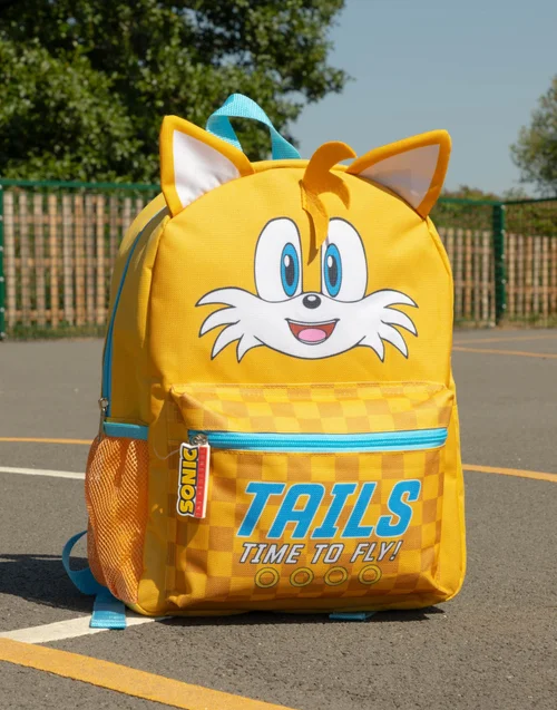 Vanilla Underground Sonic the Hedgehog Unisex Kids Yellow Tails Backpack (One Size) - One Size Adjustable Image 1
