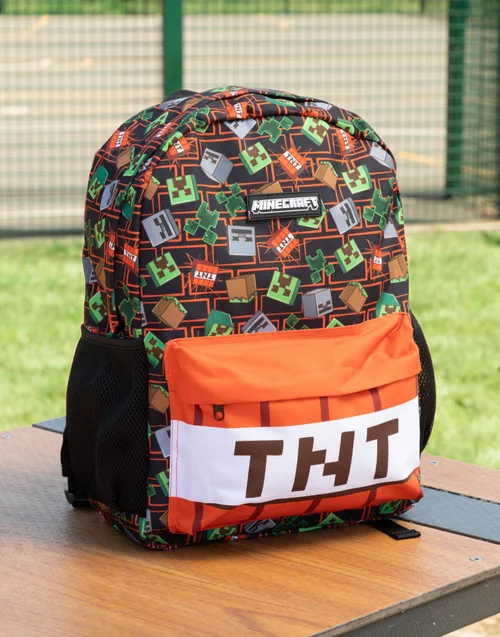 Vanilla Underground Minecraft Unisex Kids Multicoloured TNT 3 Piece Backpack Set (One Size) - One Size Adjustable Image 2
