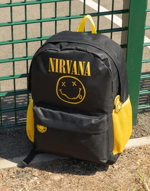 Vanilla Underground Nirvana Unisex Black Logo Backpack (One Size) - One Size Adjustable Image 3
