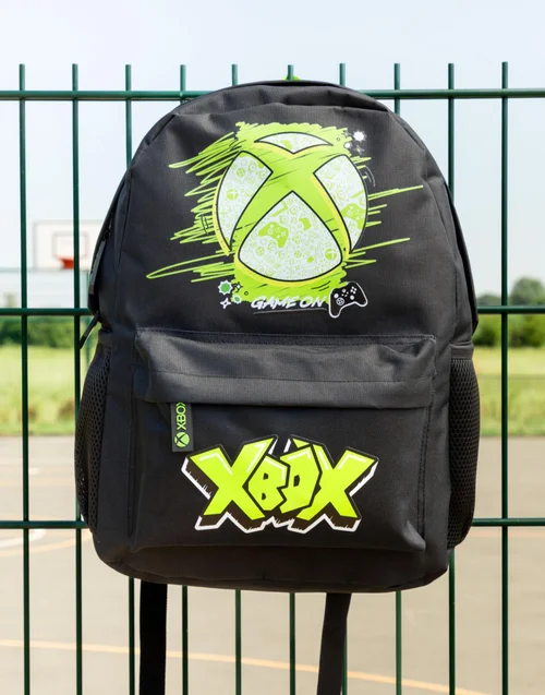 Vanilla Underground Xbox Unisex Kids Black Logo Backpack (One Size) - One Size Adjustable Image 1