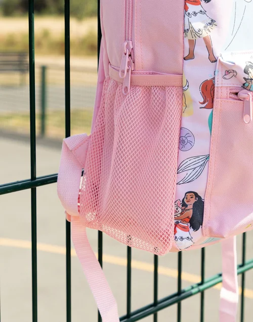 Vanilla Underground Disney Princess Girls Pink Multi Character 4 Piece Backpack Set (One Size) - One Size Image 3