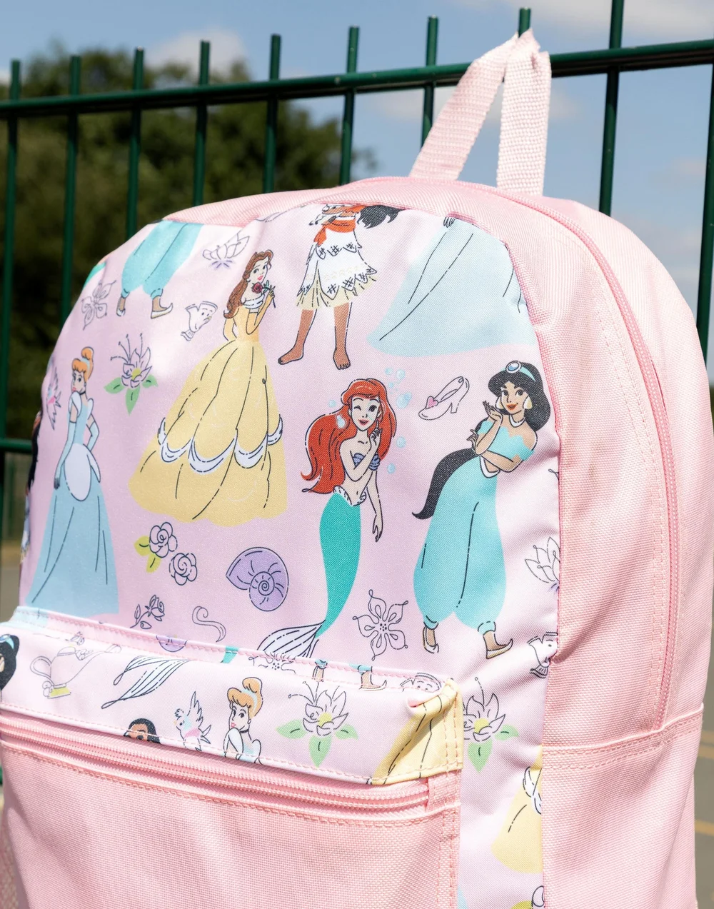 Vanilla Underground Disney Princess Girls Pink Multi Character 4 Piece Backpack Set (One Size) - One Size Image 2