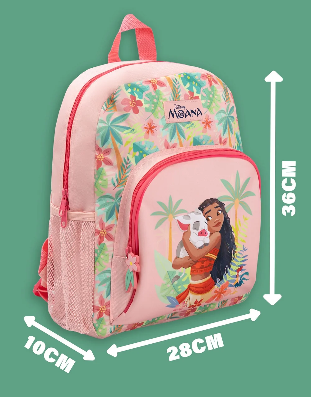 Vanilla Underground Disney Girls Pink Moana Backpack (One Size) - One Size Image 6