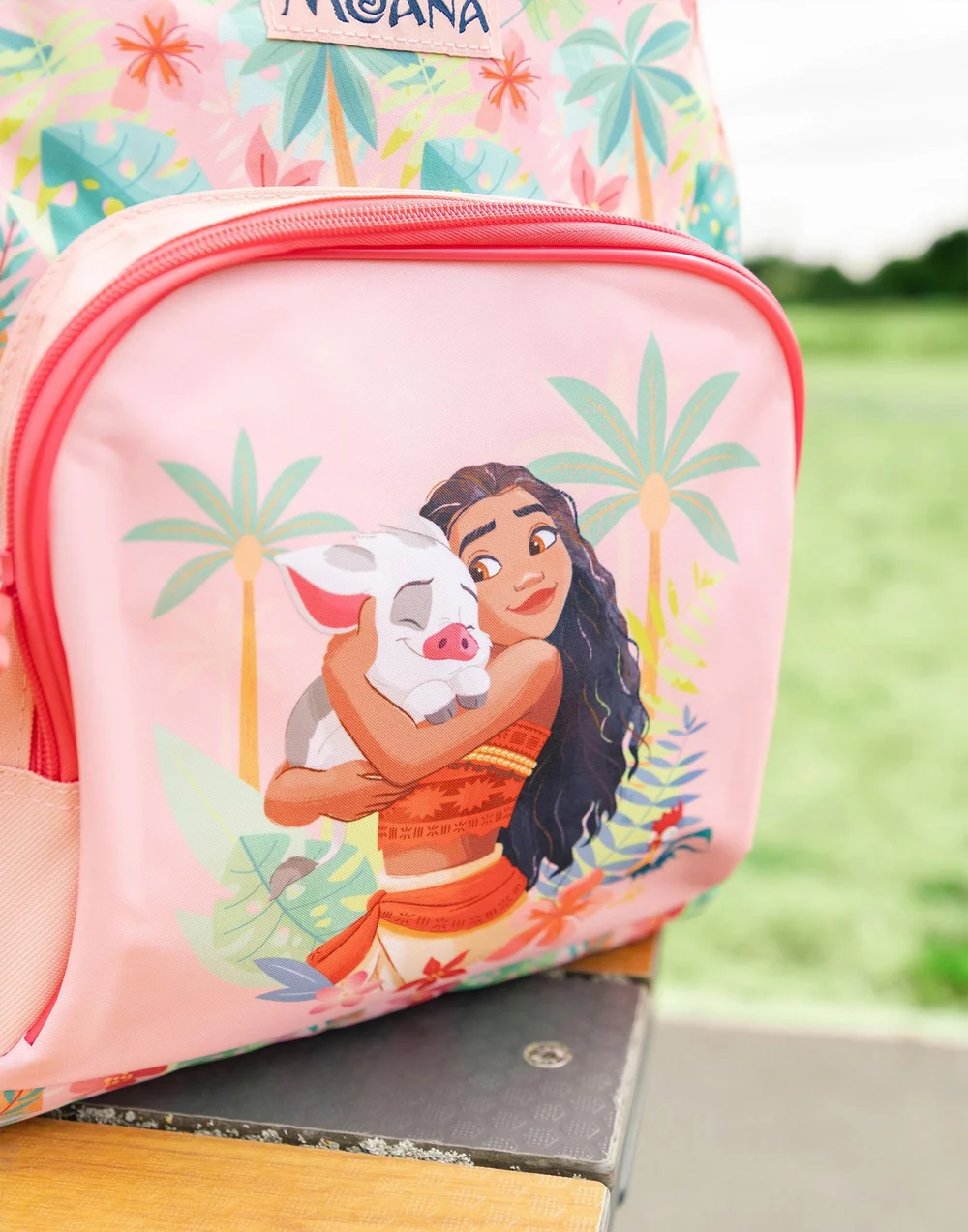 Vanilla Underground Disney Girls Pink Moana Backpack (One Size) - One Size Image 5