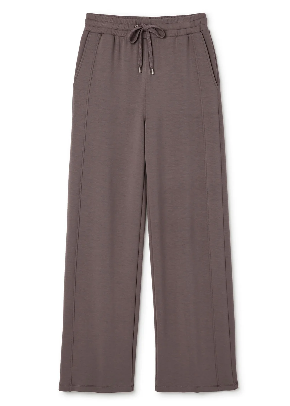 CT Active Dusty Mink Wide Leg Jersey Joggers - 22/L31 Image 4