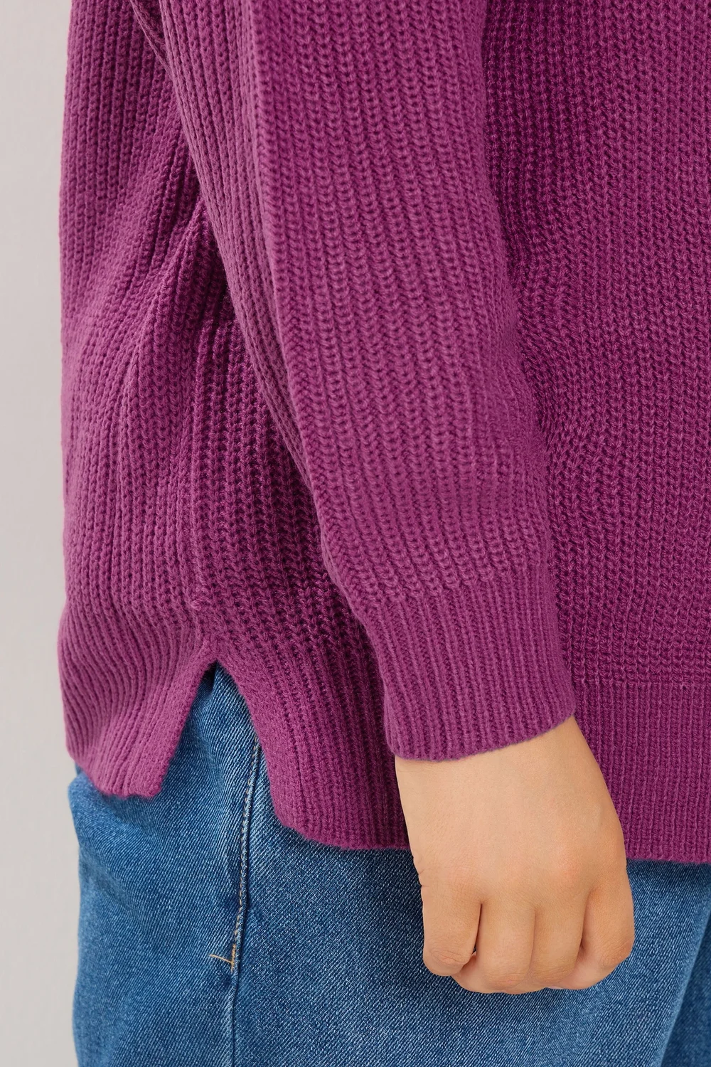 Yours Curve Pink Crew Neck Knitted Jumper - 26-28 Image 4