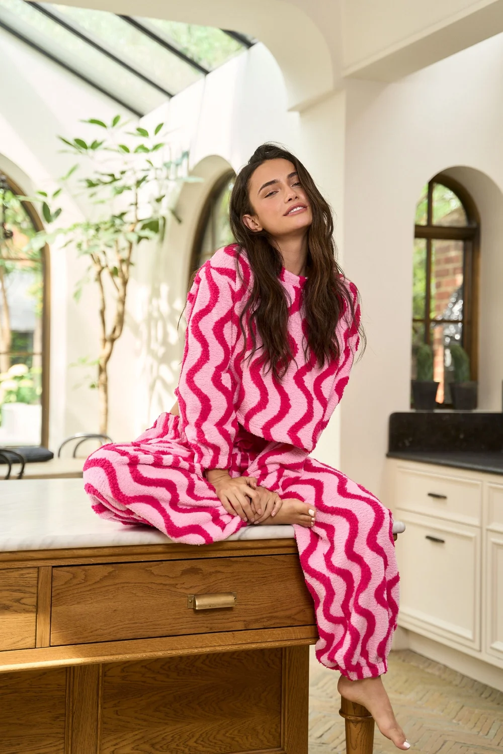 JimJam Pink Textured Lounge Set - L/XL Image 4