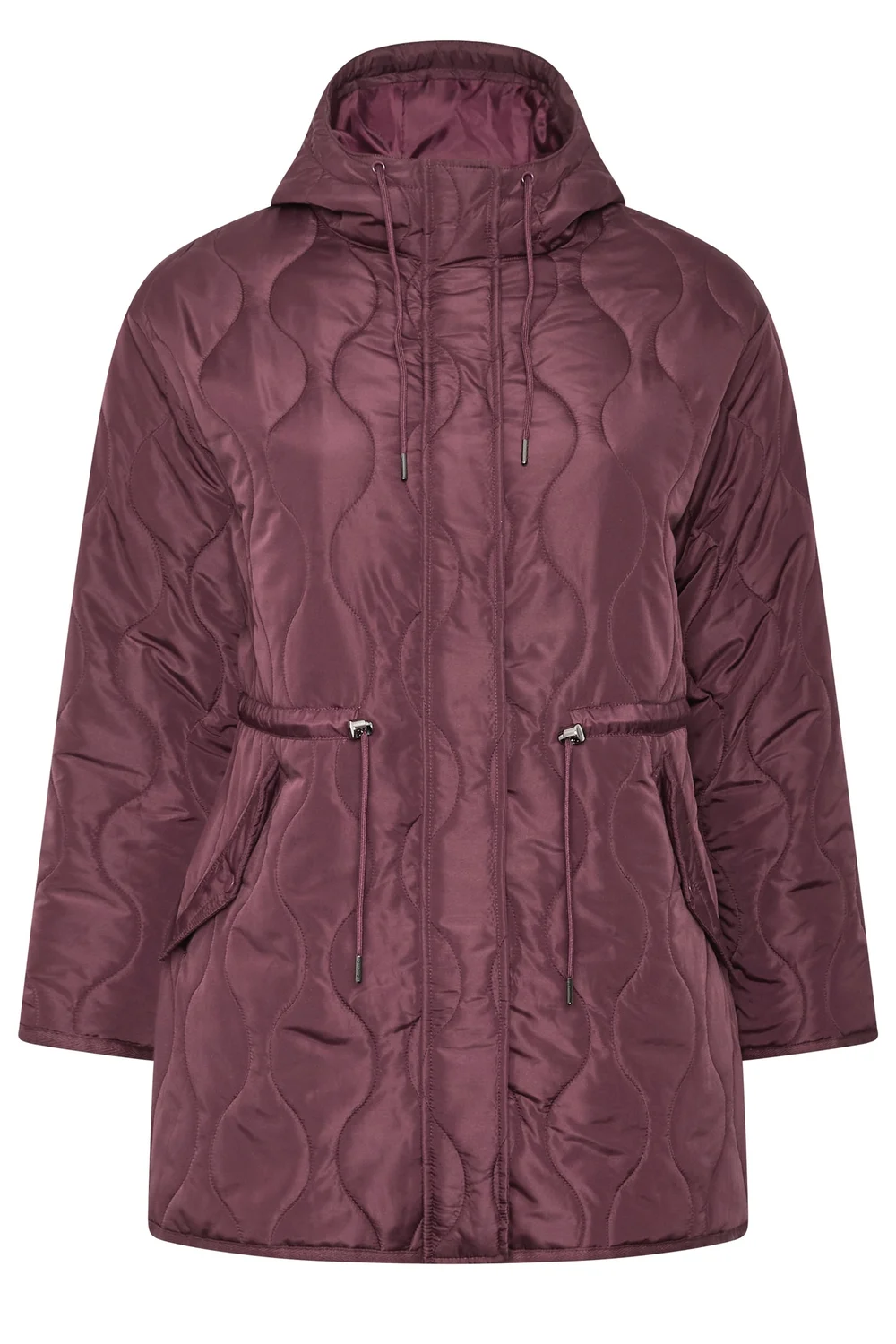 Yours Curve Purple Lightweight Padded Jacket - 26-28 Image 5