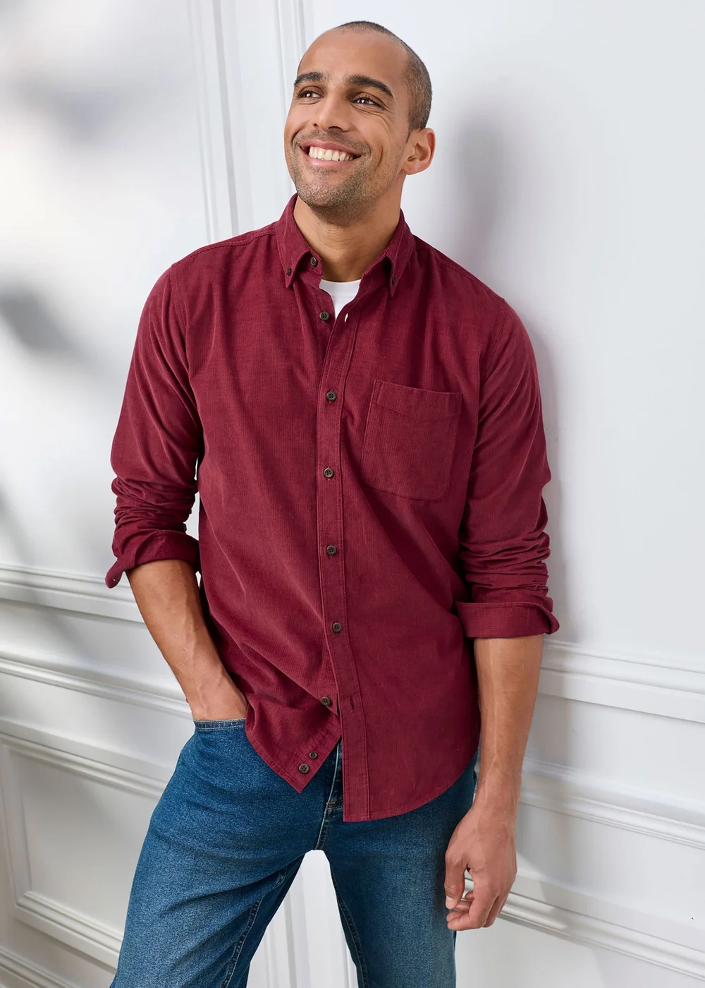 Cotton Traders Ruby Long Sleeve Cord Shirt - XL Image 2