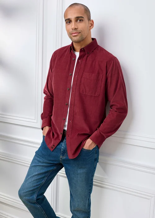 Cotton Traders Ruby Long Sleeve Cord Shirt - XL Image 1