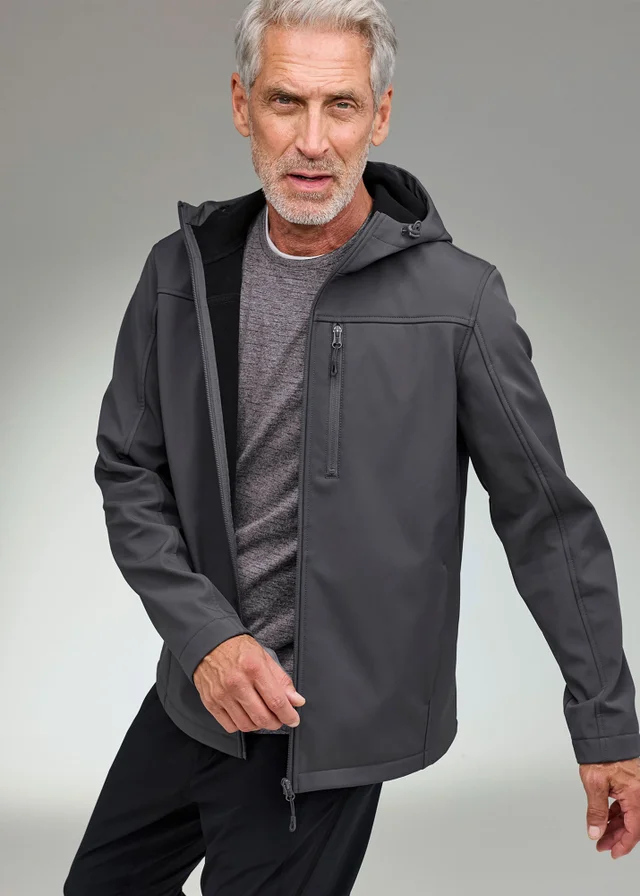 CT Active Washed Charcoal Soft Shell Windproof Jacket