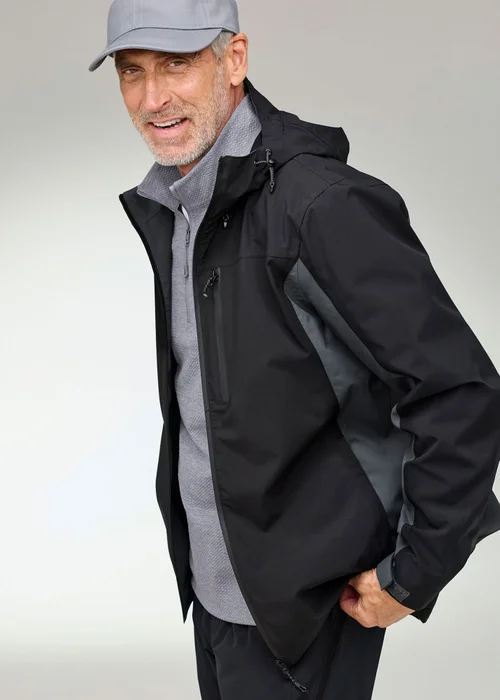 CT Active Black Lightweight Waterproof Jacket - 2XL Image 2
