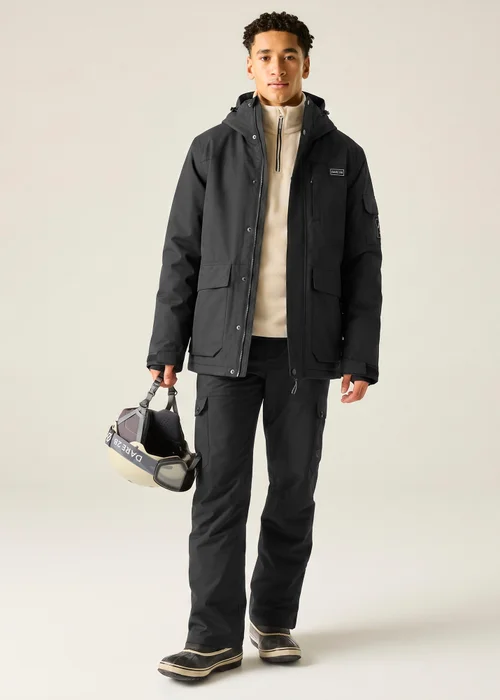 Dare 2b Black Twin Tip II Waterproof Jacket - L Image 3