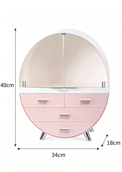 Lifeideas Tabletop Round Beauty Organiser - One Size Image 2